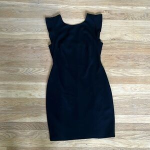 Bailey 44 fitted bodycon square back ponte mini dress, M